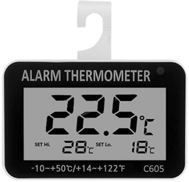 라이크포유 디지털 냉장고온도계 C605 플래쉬 경고알람 쇼케이스 약품냉장측정, 1개