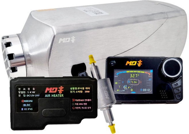 md홍 무시동히터 12V 24V 5K 매립형 24년형 6개월 AS, 24V 히터 5K, 1개
