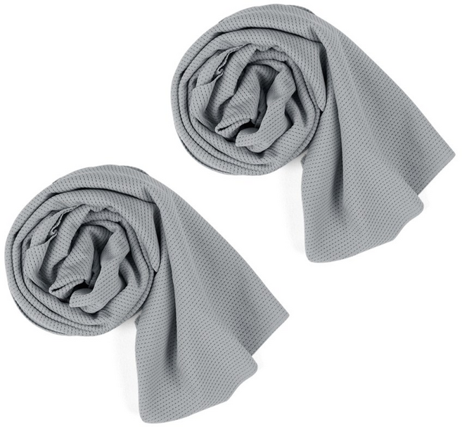 에코리즈 국산 피톤치드 스포츠 타월 2개입, 그레이, 2개