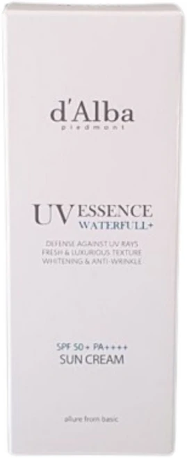 달바 d'Alba 따갑지 않은 워터풀 에센스 촉촉한 부드러운 저자극 uv 선크림 50ml SPF50+, 1개 - 쿠팡
