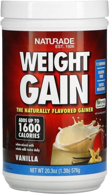 Naturade 웨이트 게인 바닐라 20.3 oz (576 g), 1개 - 쿠팡