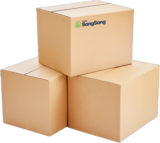 상자세상 알뜰형 TBG 택배박스 가로규격 100~ 500mm, 25개, 연한 갈색