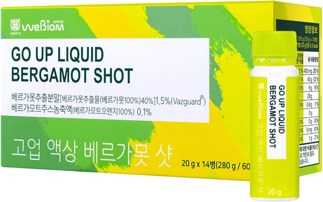 서울대위바이옴 고업 액상 베르가못 샷, 14회분, 280g, 1개