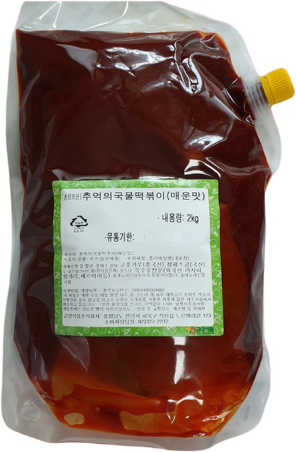 금양식품 추억의국물떡볶이소스 2KG 매운맛, 1개