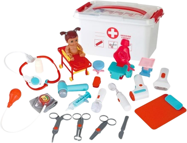 의사놀이 모음 장난감청진기와주사기 인체모형 의사가운 병원놀이세트 유아용인체해부모형 병원놀이 역할놀이의사선생님, 랜덤, 1개