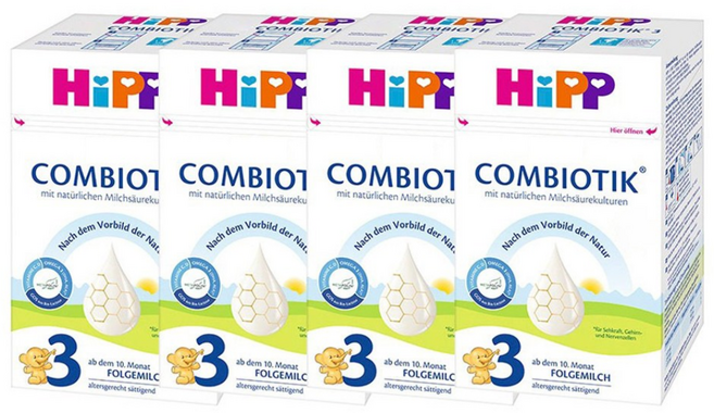 힙 콤비오틱 전분 분유 3단계, 4개, 600g