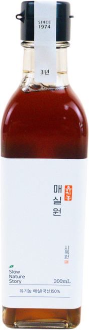 국산 유기농 3년숙성 매실청 매실액기스 매실액, 1개, 300ml