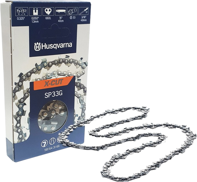 허스크바나 엔진톱날 16인치 20-33날 435e 440e 445e호환용 스웨덴산 체인톱날, 1개