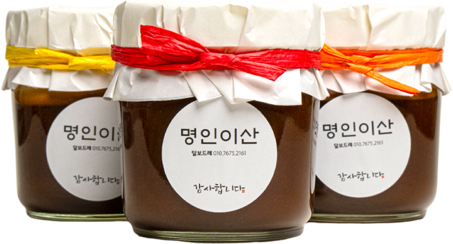 명인이산 국산 꿀 생강차 환절기 감기예방 천연벌꿀 생강청, 500g, 1세트, 2개입, 천연벌꿀생강차 가족형