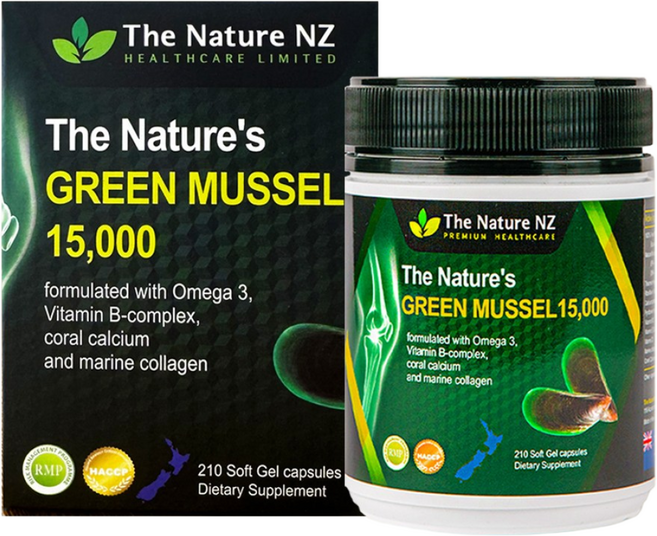 더네이쳐 초록입홍합 15000mg 소프트젤 캡슐, 210정, 1개