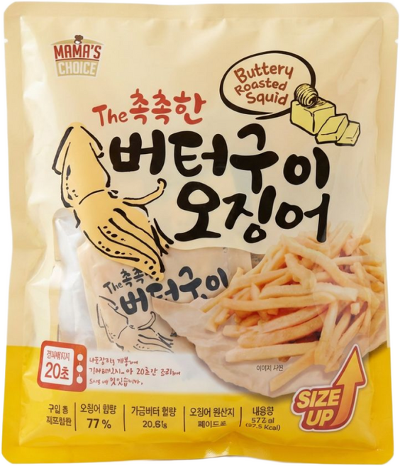 코스트코 마마스초이스 즉석 버터구이 오징어, 1개, 536g