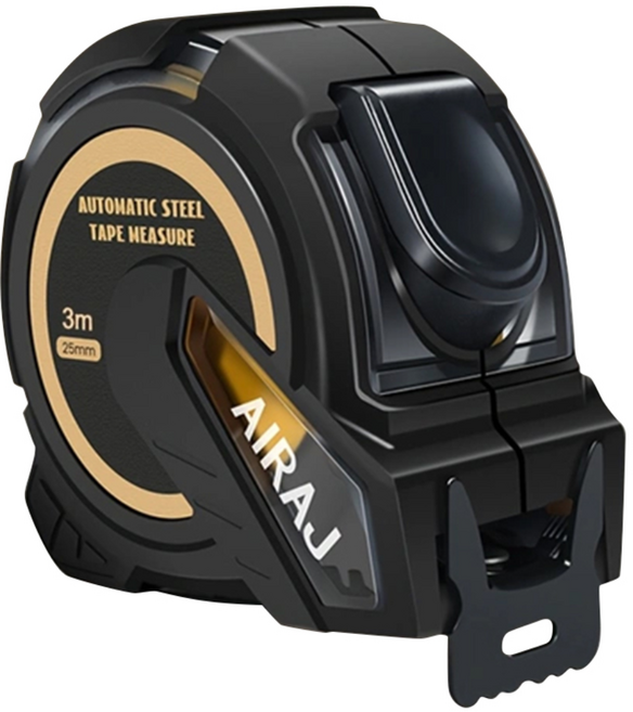 AIRAJ 내구성 강철 줄자 3m*19mm 5m*25mm 7.5m*25mm 10m*25mm.자체 잠금 읽기 쉬운 표시 더욱 두꺼운 abs 케이스로 신축성., 1개, 3m*19mm.1737