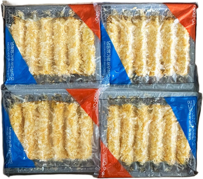 냉동 빵가루 새우튀김 업소용 일식 왕새우 통새우 헤드온 헤드레스, 빵가루새우 50gx6미 [20팩] 6kg, 6kg, 1박스