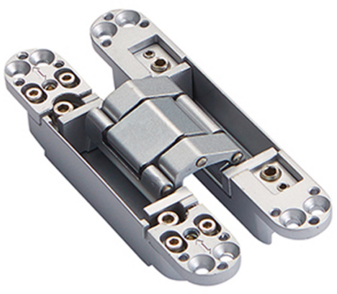 [철물공장] 3D 숨은경첩 히든도어힌지(실버/블랙) 40kg YJ, 실버