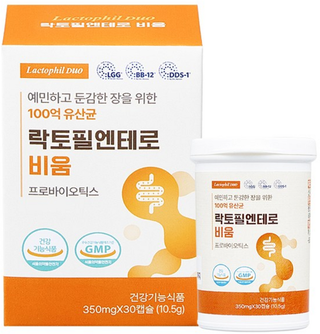 락토필엔테로 비움 1개월(30캡슐) 100억 프리미엄 덴마크 유산균, 1개, 30정