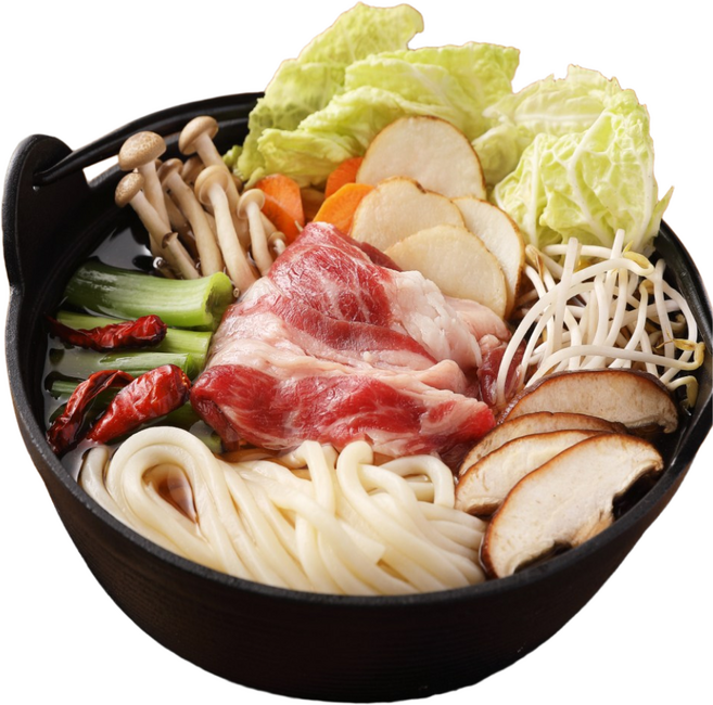 푸딩프렙 스키야끼나베 470g 일본식 소고기전골 우동포함 이자카야 밀키트, 1개