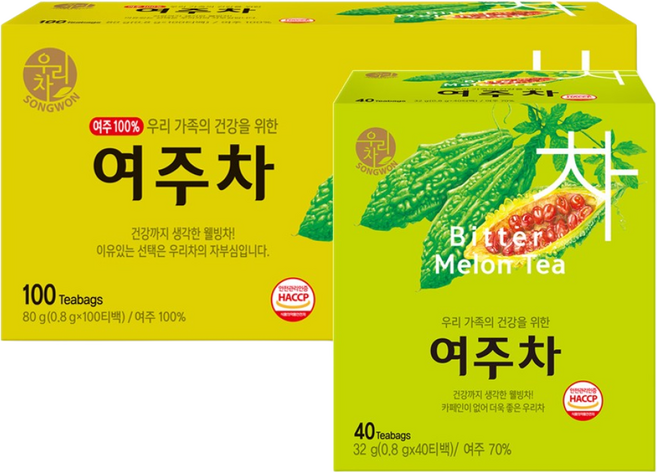 송원 우리차 여주차 100T + 40T, 1개, 140개입, 800mg