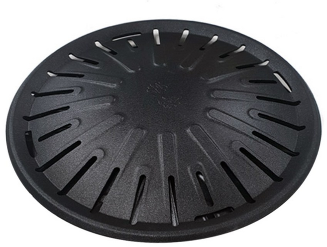 원형 고기불판 코팅불판 고기구이팬 업소용불판 그릴 숯불/가스, 1개, 29.5cm 가스용