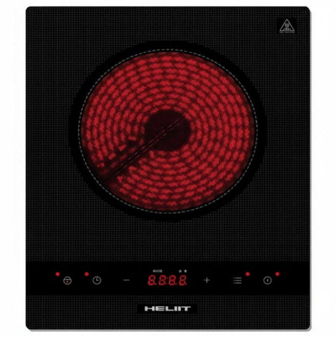 굿플러스 1구 하이라이트 슬림세라믹 글라스 상판 전기레인지 AE-100HA, 빌트인