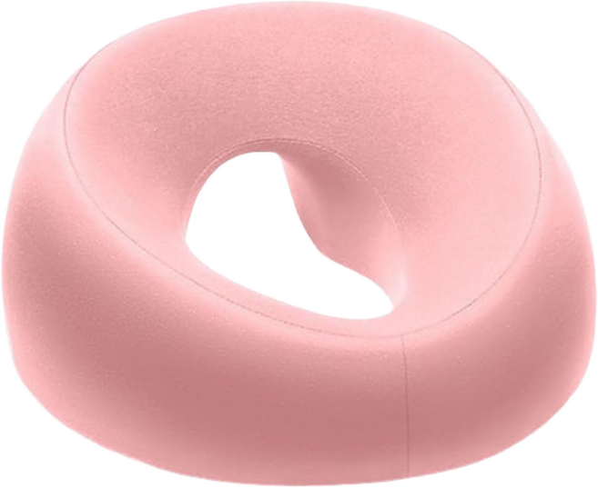 Topsun 마사지 베개 미용실 누워 베개 미용 침대 특수 베개 마사지 침대 구멍 얼굴 쿠션 침대 메모리 폼, 핑크, 1개