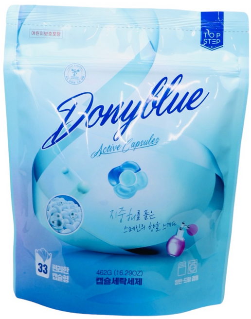 탑스텝 캡슐세제 도니블루_15개입x10팩, 33개입, 12개