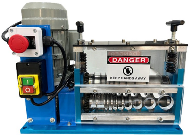 자동전선탈피기 750W 폐전선피복기 투명아크릴창 10홀 전선까는기계 피복제거기