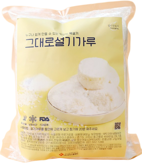 그대로 설기가루 800g 쌀가루, 1개