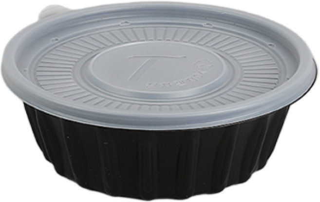 [박스] TY 국밥용기 195파이 검정 소, 300개