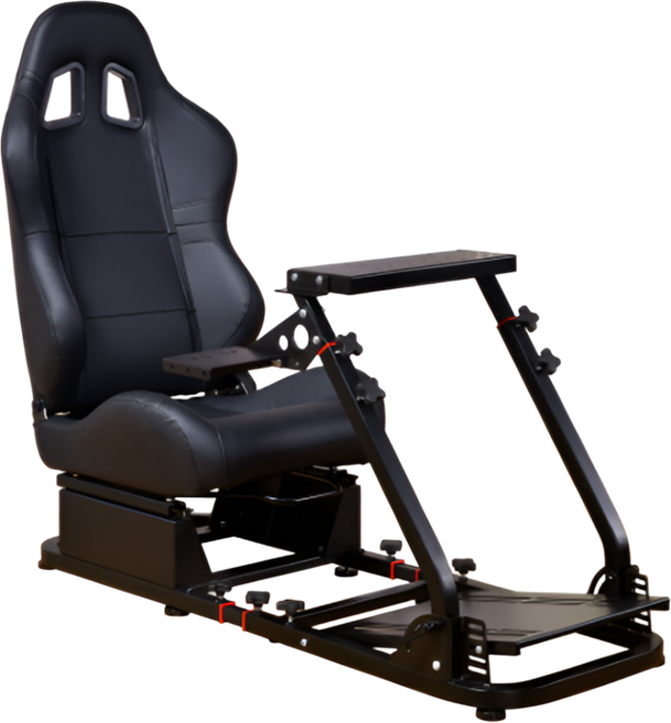 킥코 게이밍 의자 시트 게임용 레이싱 게임 핸들 휠 거치대 자동차 운전, 1개, 킥코 게임 레이싱A