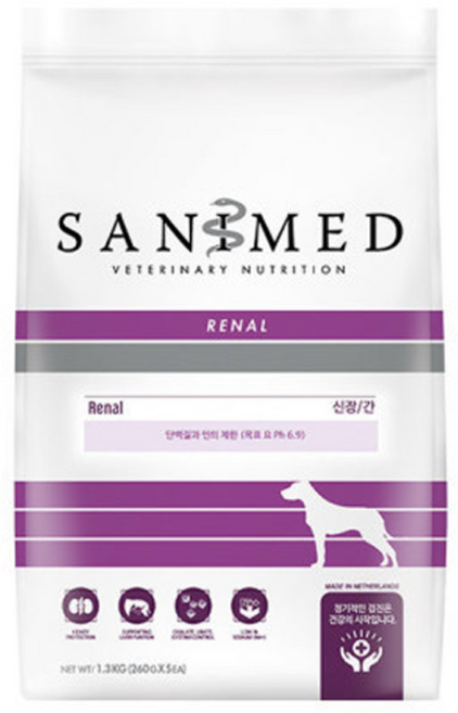 세니메드 강아지 처방식사료, 신장, 3.12kg, 1개