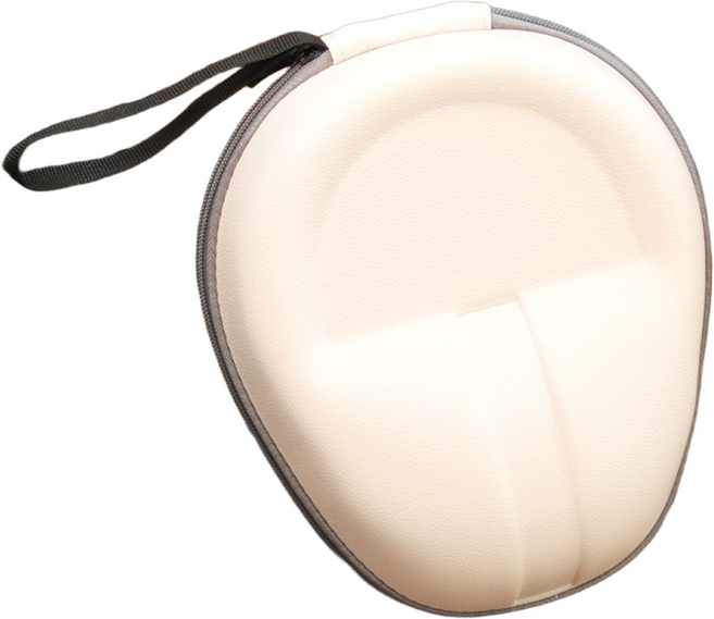 헤드셋 케이스 헤드폰 파우치 가방 프리미엄 가죽, 크림화이트(HP06)