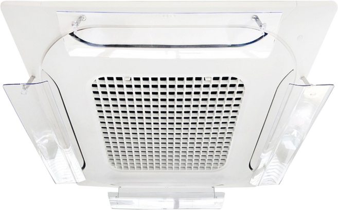 [국산]천장형 시스템 에어컨바람막이(4way용 1세트) LG/삼성 공용