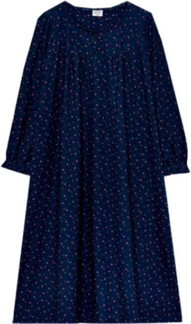 홈란쥬 트라이 여성(25년F/W) 부드럽고 따뜻한 피치기모 원피스 잠옷