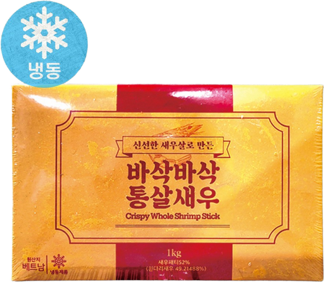 압도적 새우함량! 바삭바삭 통살새우 1kg, 1개