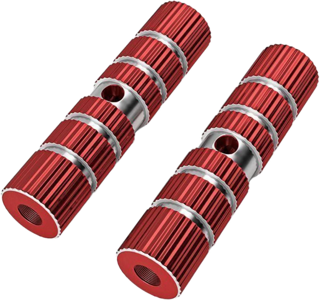 글로리존 자전거 폐달 보조 발판, 9cm, 1세트, Red