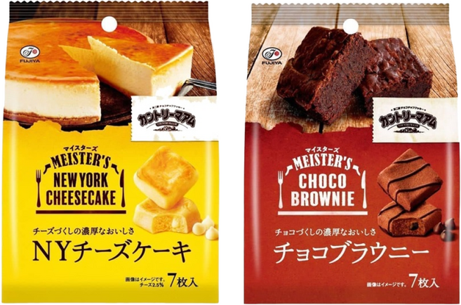 후지야 컨트리맘 마이스터즈 2종(뉴욕치즈+쵸코브라우니), 1개, 131g