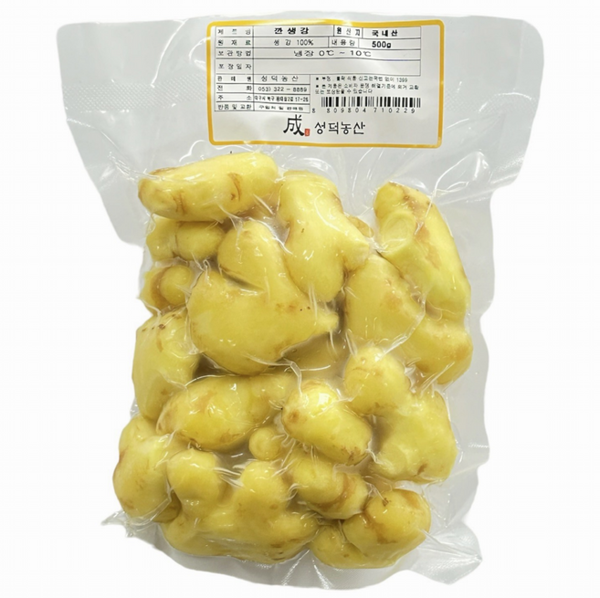 성덕농산 국내산 안동 깐생강 500g (80%기계탈피), 1개