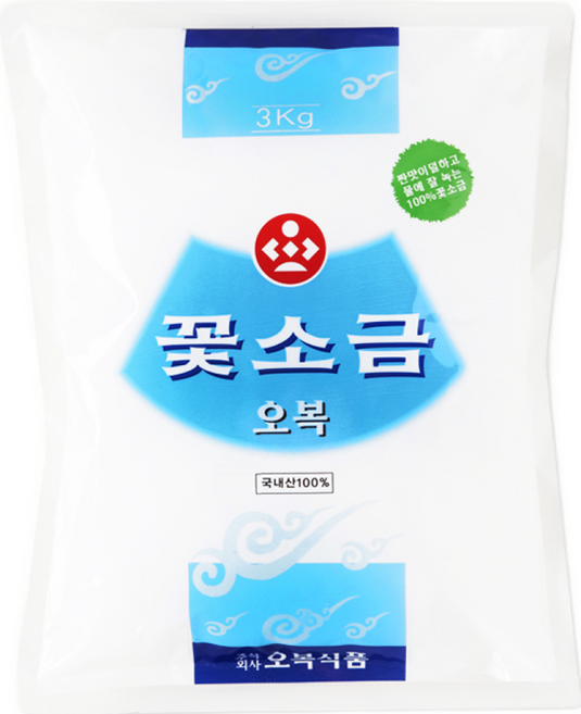 오복식품 꽃소금, 3kg, 1개