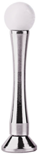 방문도어스토퍼 일자형 AWS-01 1피스형 90mm 120mm, 1개, 실버