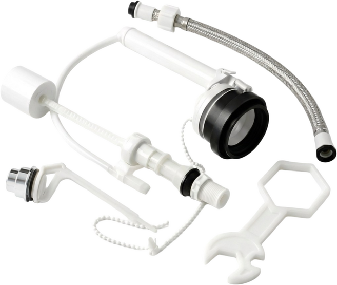 뷰몰 국산 양변기부속품 + 조립 공구 세트, 측면버튼형