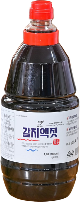 (주)더젓갈 갈치액젓, 1개, 1.8L