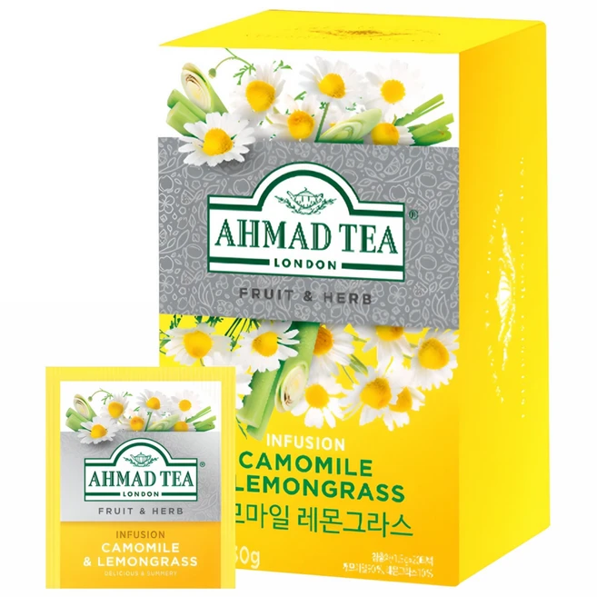아마드티 캐모마일 레몬그라스 허브차, 1.5g, 20개입, 1개 - 쿠팡
