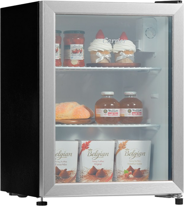 캐리어 미니 쇼케이스 냉장고 64L 소주 맥주 소주 음료수 냥장고 CVDR64BEM1, 캐 리 어 CVDR64BEM1