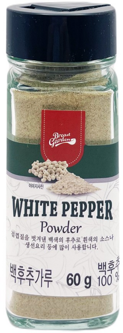 브레드가든 백후추 가루, 60g, 1개