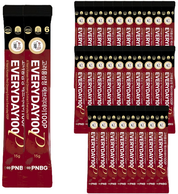 풍년보감 6년근 고려홍삼정 진액 에브리데이100P 홍삼스틱, 15g, 30개