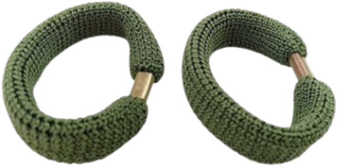 밀가드 신형 군용 일체형 통고무링, 2개, 국방색