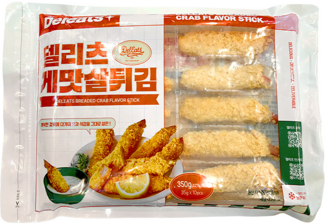 델리츠 게맛살튀김(트레이 포장) 10개 350g, 35g