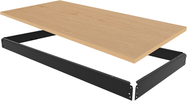 스피드랙 9T 선반추가 세트 단 추가 (합판+프레임) 선반 부속품 1단 양면코팅합판, 블랙