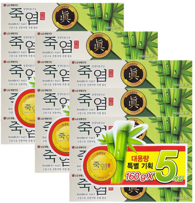죽염 오리지널 진 치약, 160g, 15개