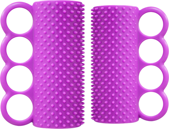 소유라이프 포핏 손가락 재활 운동 기구 지압기 손바닥 마사지기 손완력기 도넛 그립, 2개